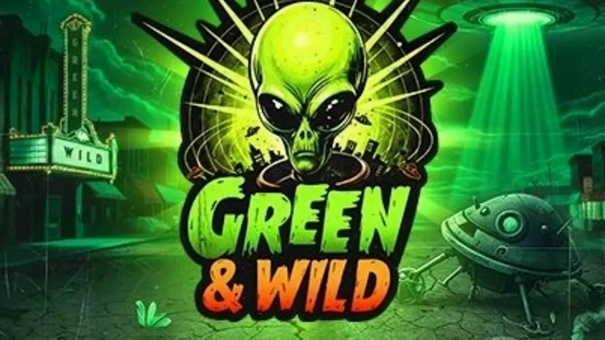 Pemandangan hutan rimbun dengan elemen alam liar dalam slot Green & Wild