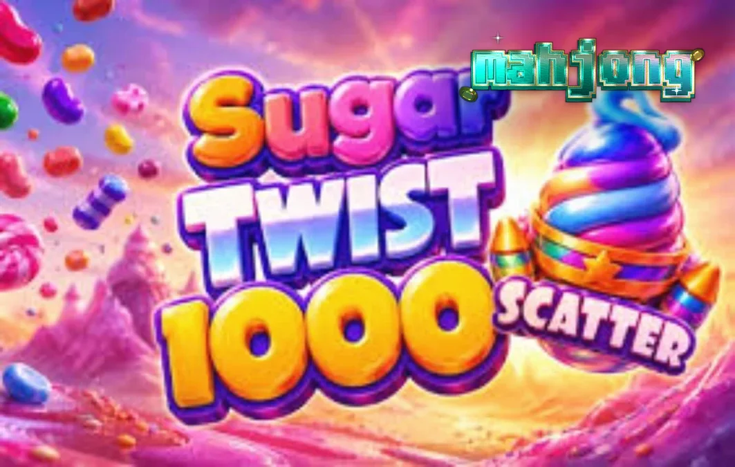 Tampilan visual slot Sugar Twist 1000 dengan tema permen warna-warni